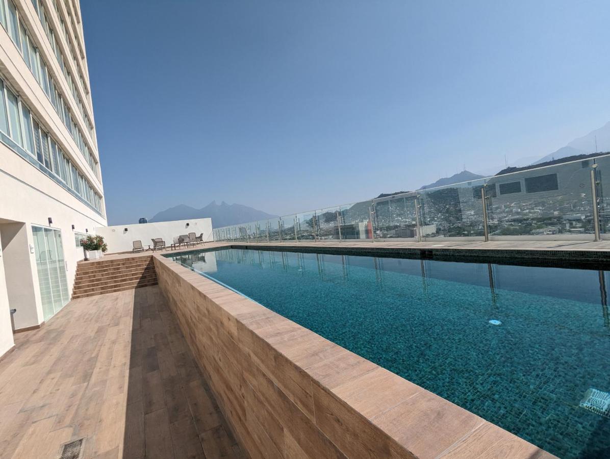 Stylish Panoramic Views City Loft Apartment Monterrey Bagian luar foto