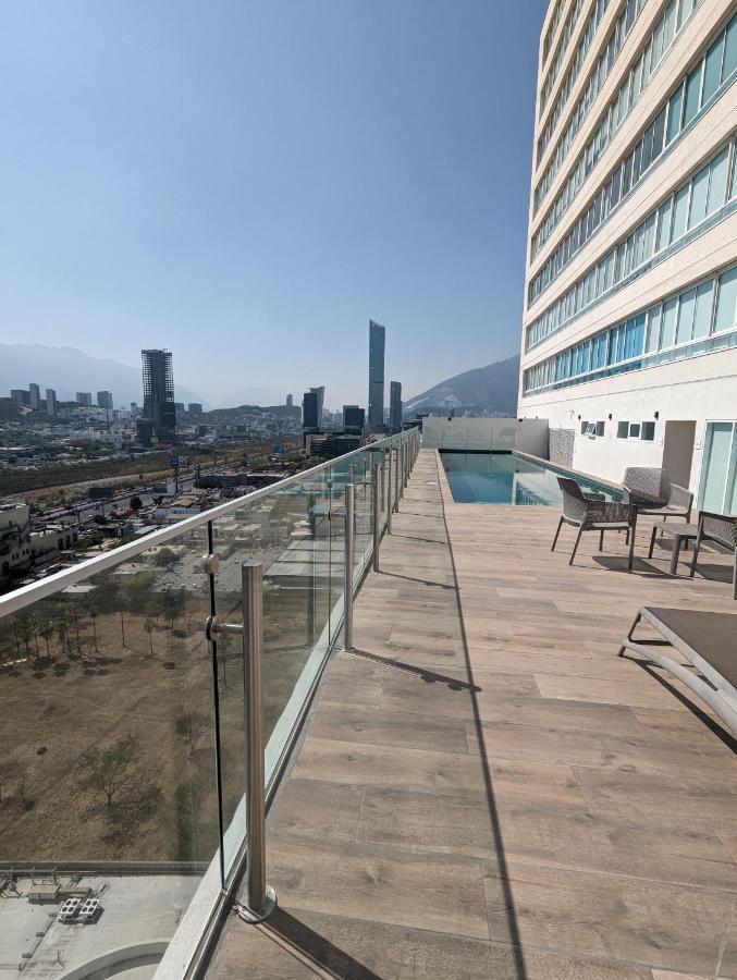 Stylish Panoramic Views City Loft Apartment Monterrey Bagian luar foto