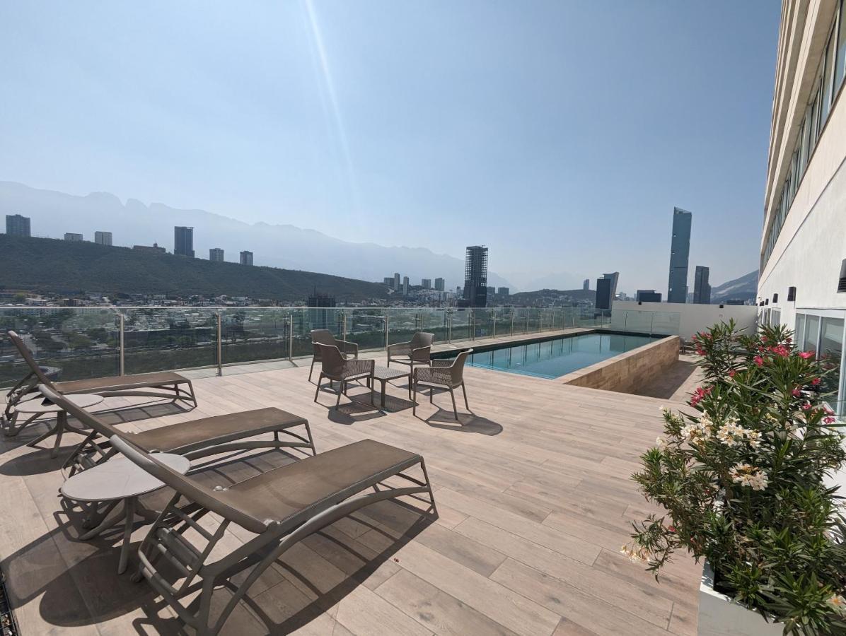 Stylish Panoramic Views City Loft Apartment Monterrey Bagian luar foto