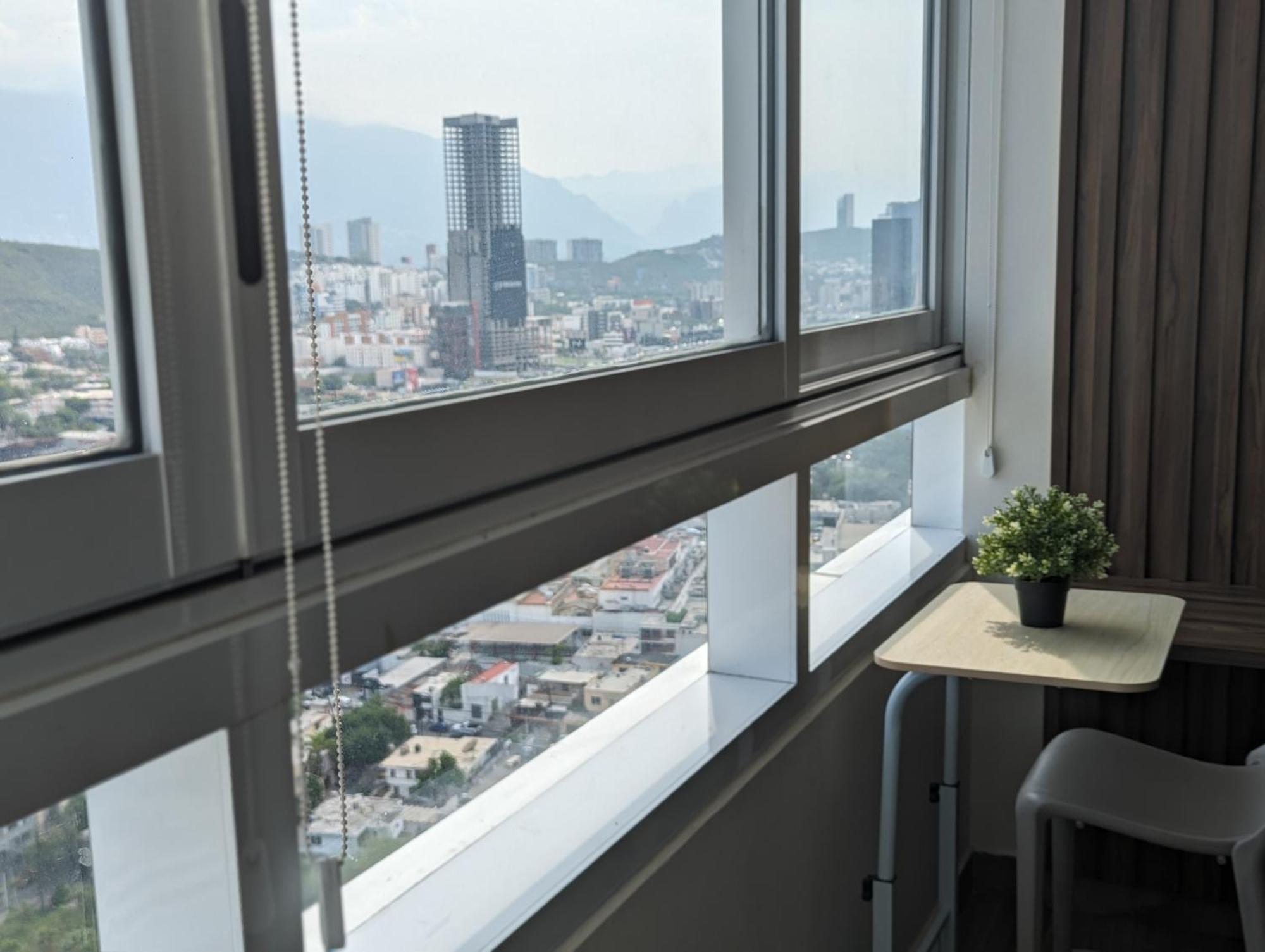 Stylish Panoramic Views City Loft Apartment Monterrey Bagian luar foto